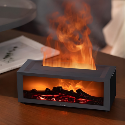 Fireplace Aroma Diffuser: Humidifier with Calm Flame Effect