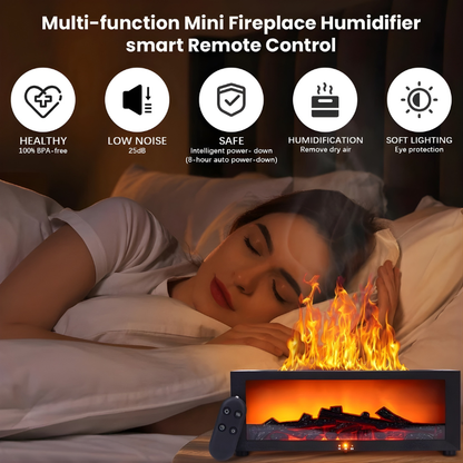 Fireplace Aroma Diffuser: Humidifier with Calm Flame Effect