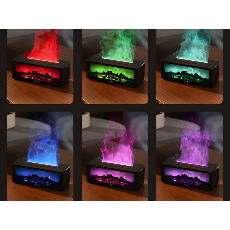 Fireplace Aroma Diffuser: Humidifier with Calm Flame Effect